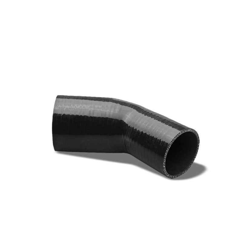 Black 3Ply Silicone 1.00"-1.25" 45 Degree Reducer Hose for Turbo/Intercooler-Performance-BuildFastCar