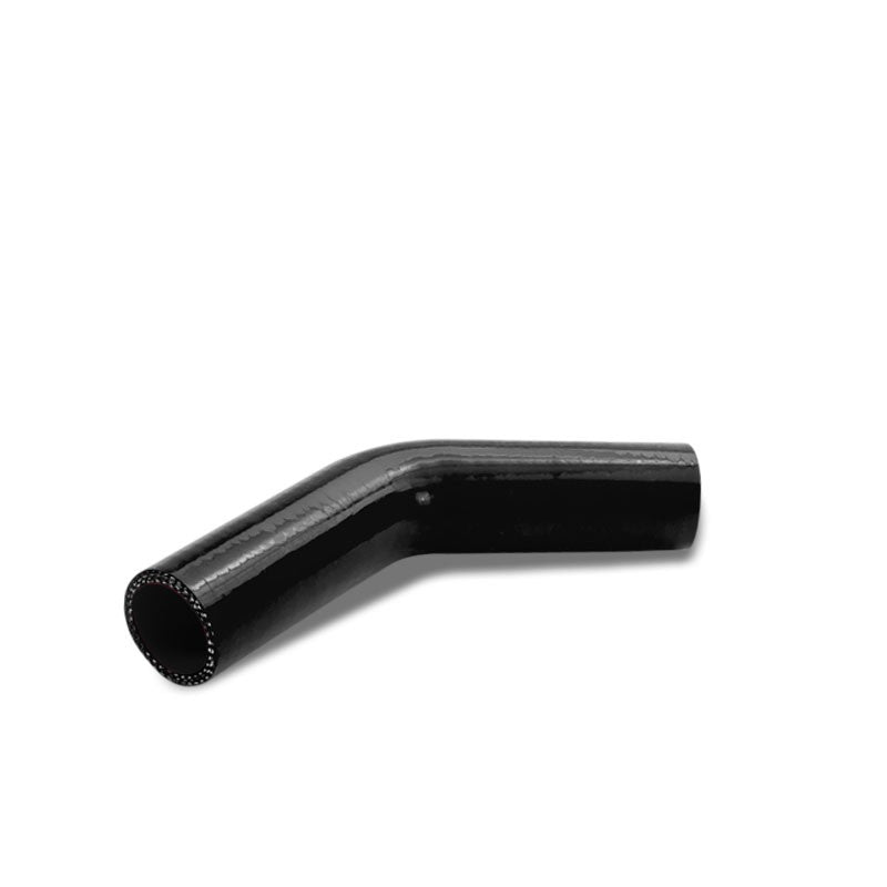 Black Silicone 1&quot; 3-Ply 45 Degree Elbow Coupler Hose for Turbo/Intercooler-Performance-BuildFastCar