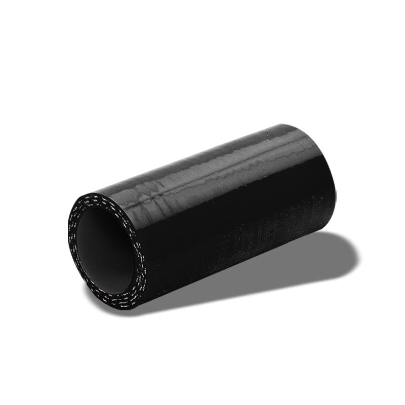 Black Silicone 1&quot; 3-Ply Straight Turbo/Intake/Intercooler Piping Coupler Hose-Performance-BuildFastCar