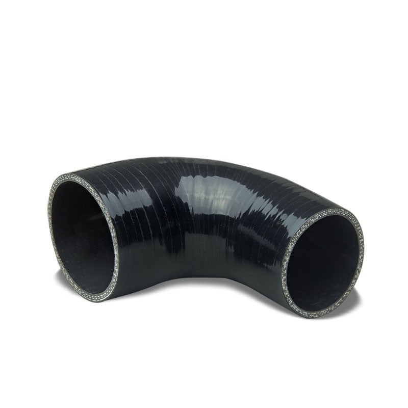 Black 3Ply Silicone 1.25"-1.50" 90 Degree Reducer Hose for Turbo/Intercooler-Performance-BuildFastCar