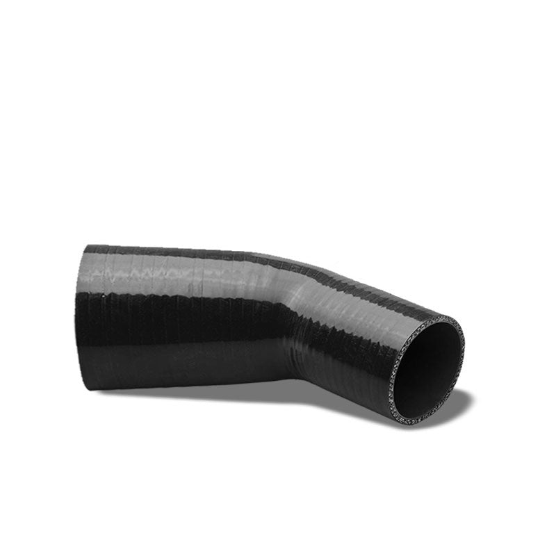 Black 3Ply Silicone 1.50"-1.75" 45 Degree Reducer Hose for Turbo/Intercooler-Performance-BuildFastCar
