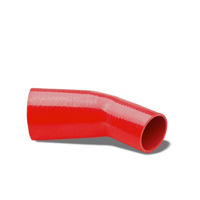 Red 4-Ply Nylon Silicone 1.50"-1.75" 45 Degree Reducer Hose For Turbo/Intake-Performance-BuildFastCar