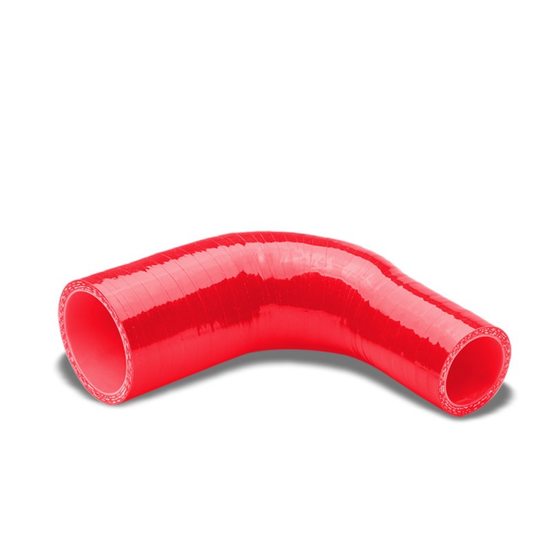 Red 4-Ply Nylon Silicone 1.50"-1.75" 90 Degree Reducer Hose For Turbo/Intake-Performance-BuildFastCar