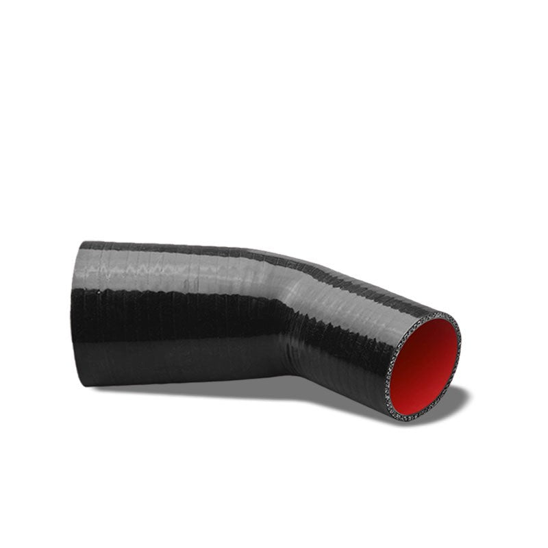 Black-Red 3Ply Silicone 1.50"-2.00" 45 Degree Reducer Hose for Turbo/Intercooler-Performance-BuildFastCar