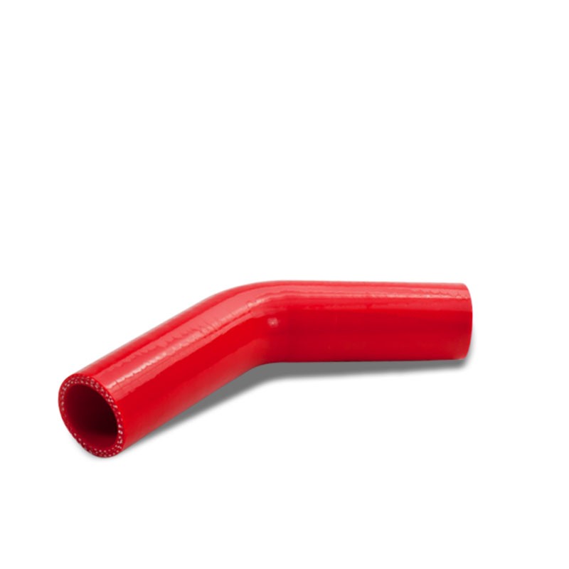 Red Silicone 1.50" 3-Ply 45 Degree Elbow Coupler Hose for Turbo/Intercooler-Performance-BuildFastCar