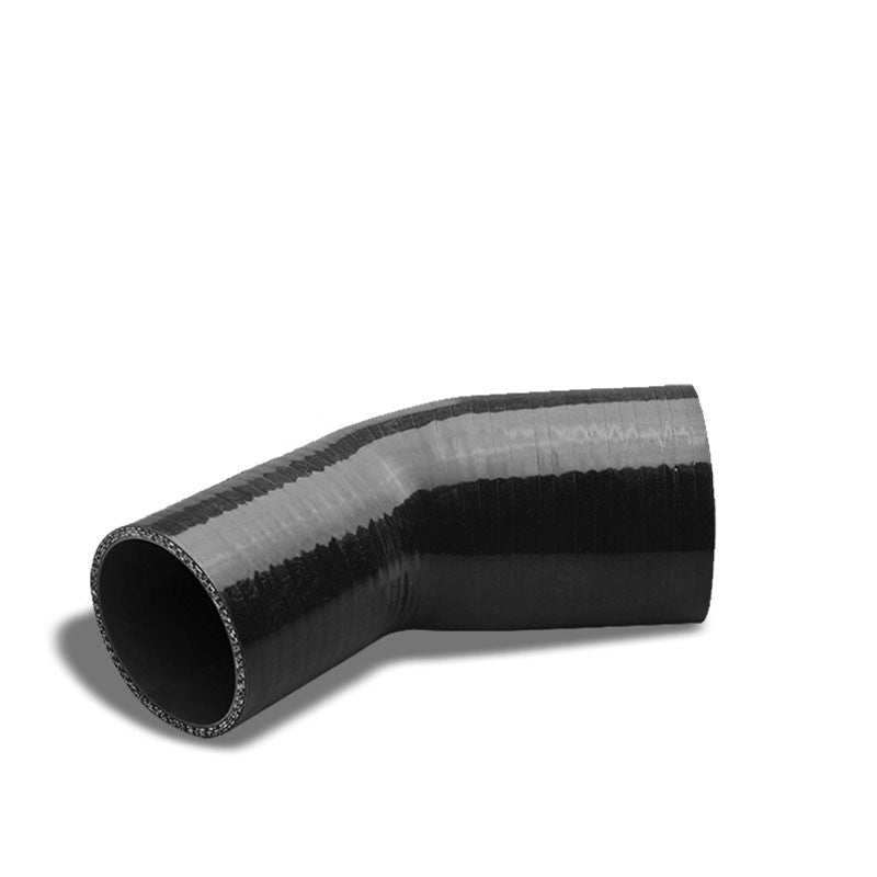 Black 3Ply Silicone 2.00"-2.50 45 Degree Reducer Hose for Turbo/Intercooler-Performance-BuildFastCar