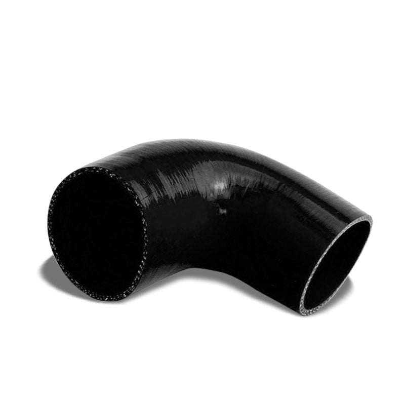 Black 3Ply Silicone 2.00"-2.50 90 Degree Reducer Hose for Turbo/Intercooler-Performance-BuildFastCar