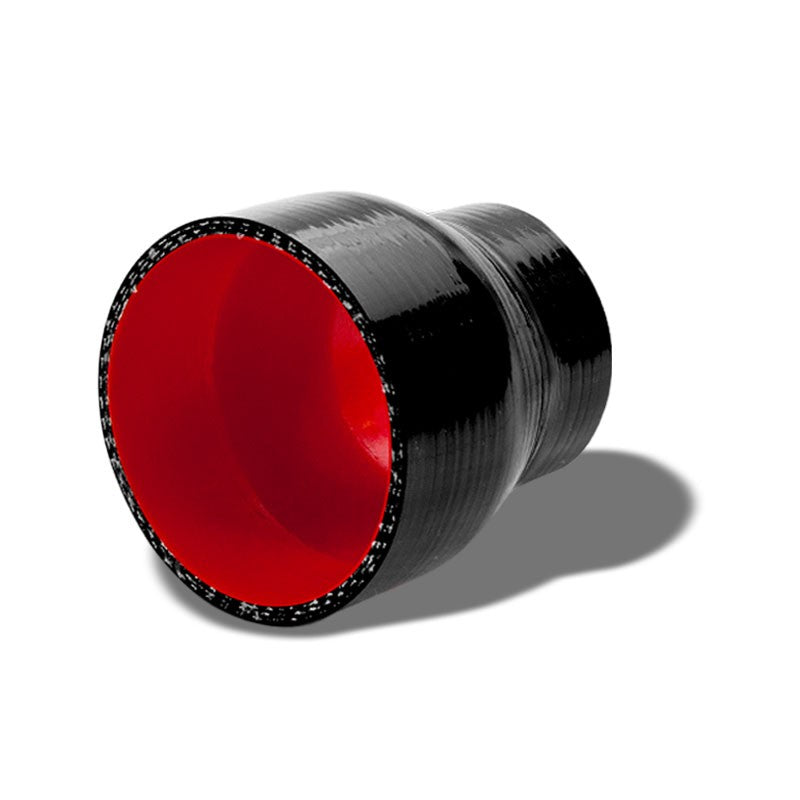 Black-Red 3Ply Silicone 2"-3" Reducer Coupler Hose for Turbo/Intake/Intercooler-Performance-BuildFastCar