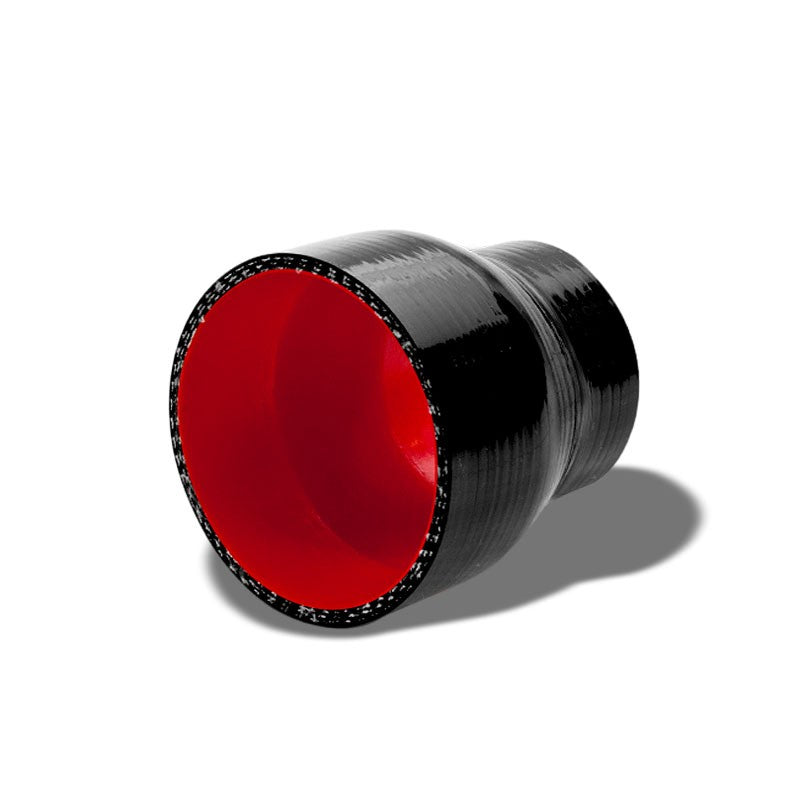 Black-Red 3Ply Silicone 2.25&quot;-2.50&quot; Reducer Coupler Hose for Intake/Intercooler-Performance-BuildFastCar