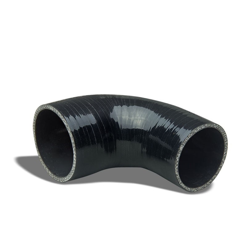 Black 3Ply Silicone 2.25"-3.00" 90 Degree Reducer Hose for Turbo/Intercooler-Performance-BuildFastCar