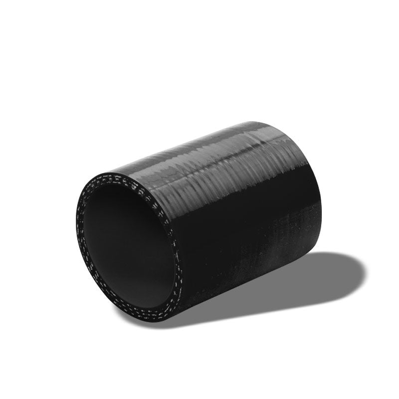 Black Silicone 2.25&quot; 3-Ply Straight Turbo/Intake/Intercooler Piping Coupler Hose-Performance-BuildFastCar