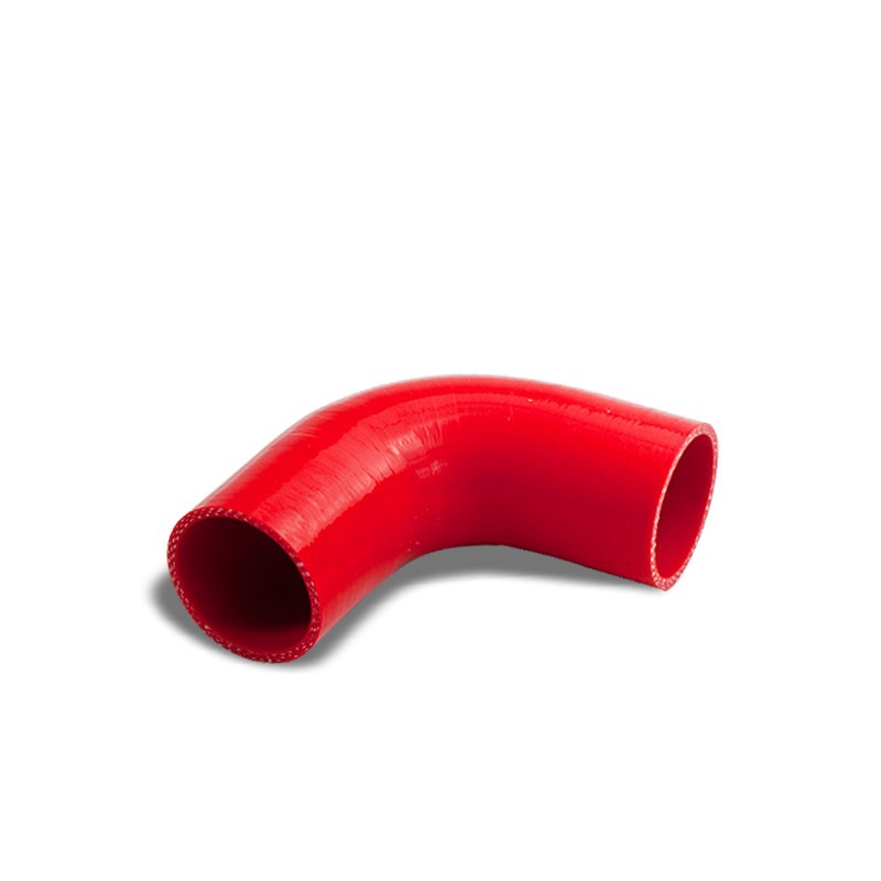 Red Silicone 2.375" 3-Ply 90 Degree Elbow Hose for Turbo/Intake/Intercooler-Performance-BuildFastCar