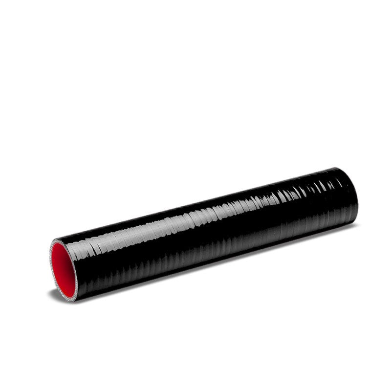 Black-Red 4Ply Silicone 2.50&quot; 1FT Long Straight Tube for Turbo/Intercooler-Performance-BuildFastCar