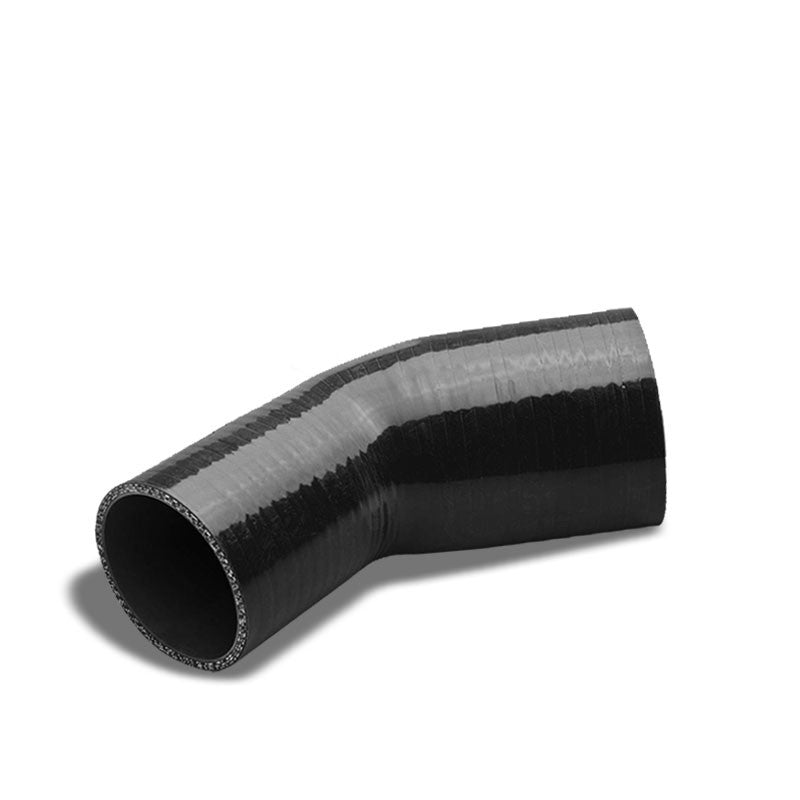 Black 3Ply Silicone 2.50"-2.75" 45 Degree Reducer Hose for Turbo/Intercooler-Performance-BuildFastCar