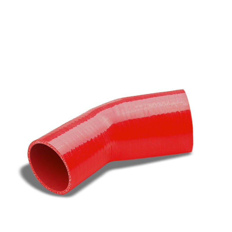 Red 4-Ply Nylon Silicone 2.50"-2.75" 45 Degree Reducer Hose For Turbo/Intake-Performance-BuildFastCar