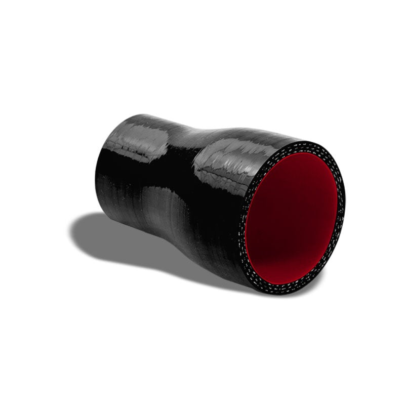 Black-Red 3Ply Silicone 2.50"-2.75" Reducer Coupler Hose for Intake/Intercooler-Performance-BuildFastCar