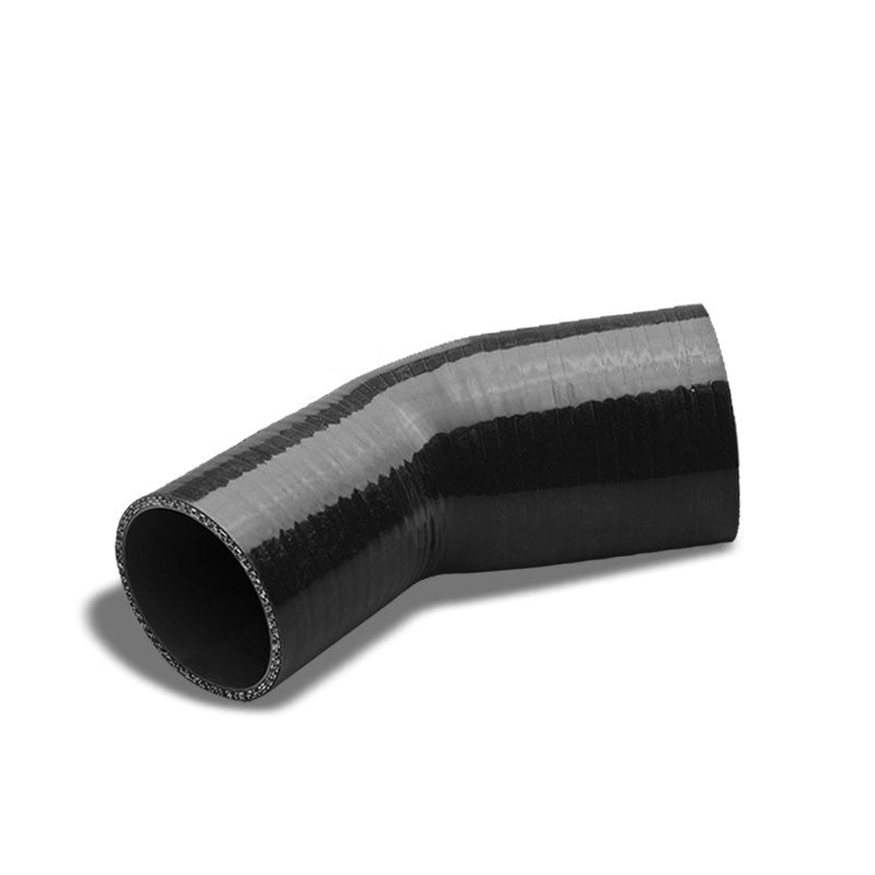 Black 3Ply Silicone 2.50"-3.00" 45 Degree Reducer Hose for Turbo/Intercooler-Performance-BuildFastCar