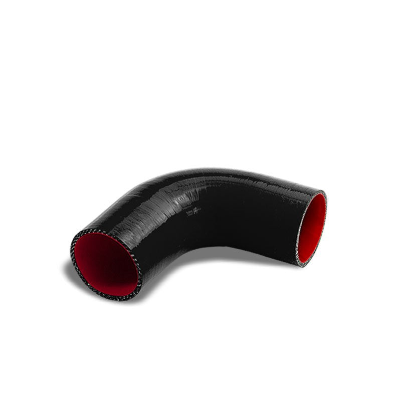 Black-Red Silicone 2.50" 3-Ply 90 Degree Elbow Hose for Turbo/Intake/Intercooler-Performance-BuildFastCar
