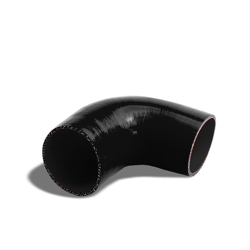 Black Silicone 2.75" 3-Ply 90 Degree Elbow Hose for Turbo/Intake/Intercooler-Performance-BuildFastCar