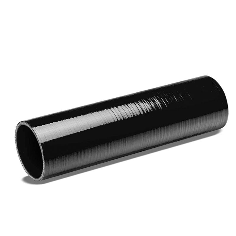 Black 4-Ply Silicone 3.00&quot; 1Ft Long Straight Coupler Hose For Intake/Intercooler-Performance-BuildFastCar