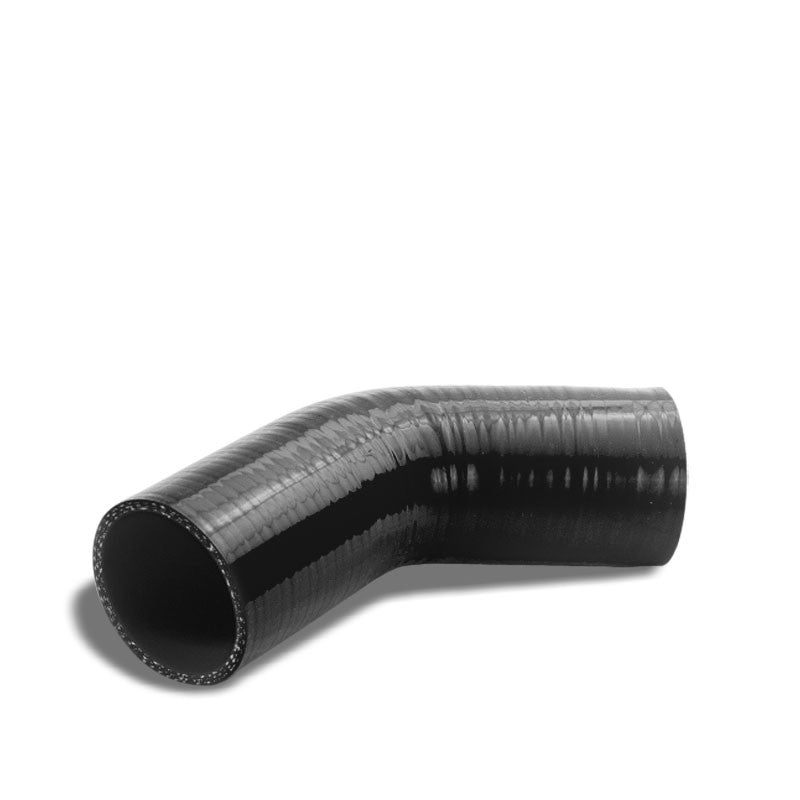 Black Silicone 3" 3-Ply 45 Degree Elbow Coupler Hose for Turbo/Intercooler-Performance-BuildFastCar