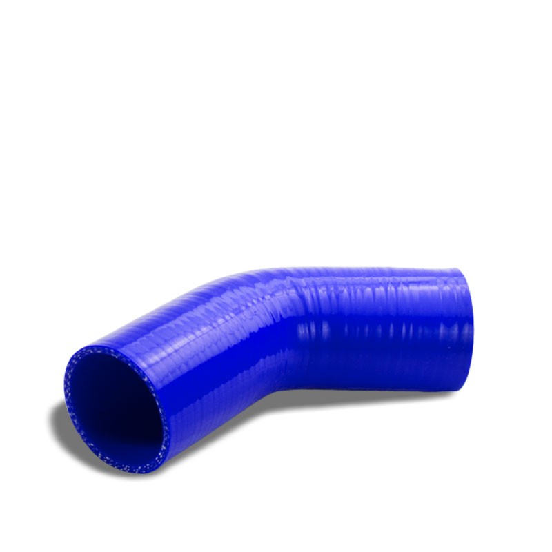 Blue Silicone 3" 3-Ply 45 Degree Elbow Coupler Hose for Turbo/Intake/Intercooler-Performance-BuildFastCar