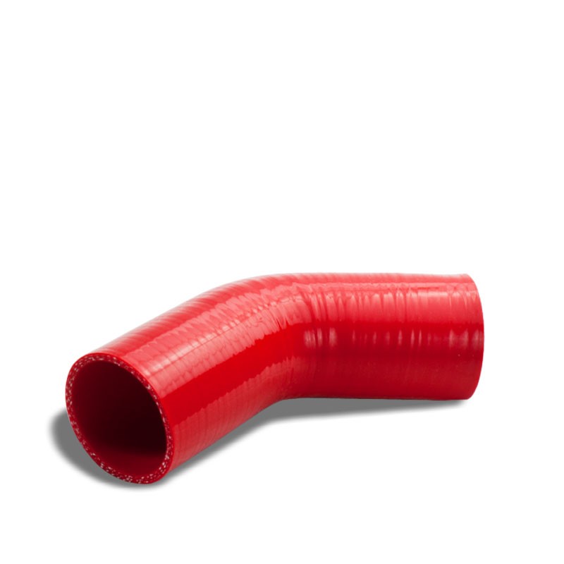 Red Silicone 3" 3-Ply 45 Degree Elbow Coupler Hose for Turbo/Intake/Intercooler-Performance-BuildFastCar