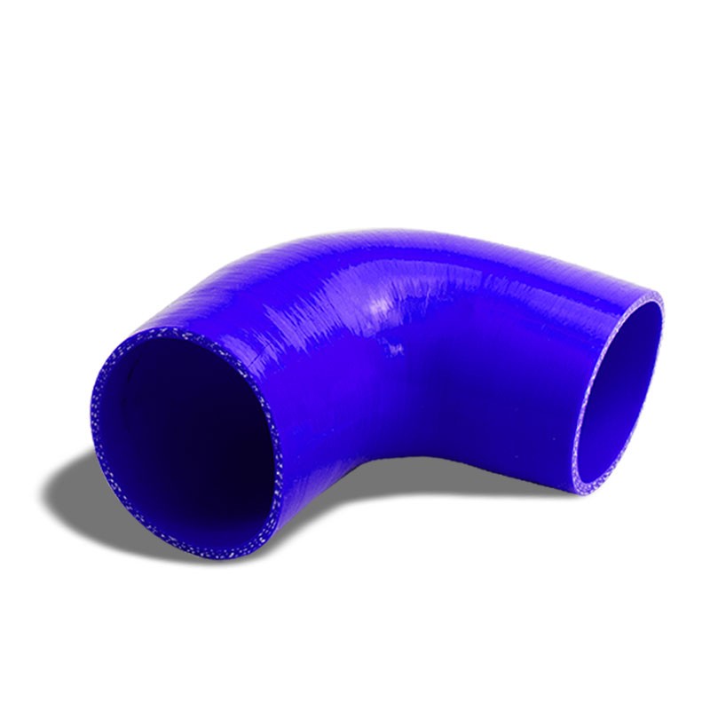 Blue Silicone 3" 3-Ply 90 Degree Elbow Coupler Hose for Turbo/Intake/Intercooler-Performance-BuildFastCar