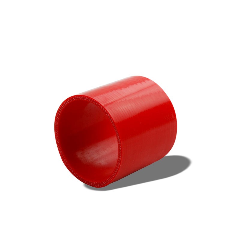 Red Silicone 3&quot; 3-Ply Straight Turbo/Intake/Intercooler Piping Coupler Hose-Performance-BuildFastCar