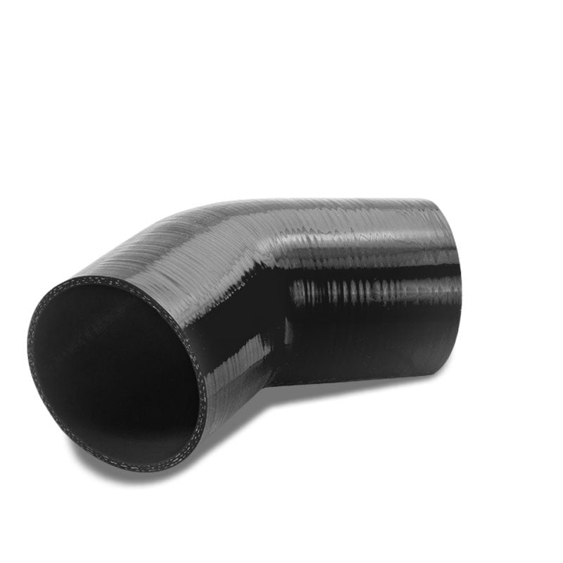 Black Silicone 3.25" 3-Ply 45 Degree Elbow Hose for Turbo/Intake/Intercooler-Performance-BuildFastCar