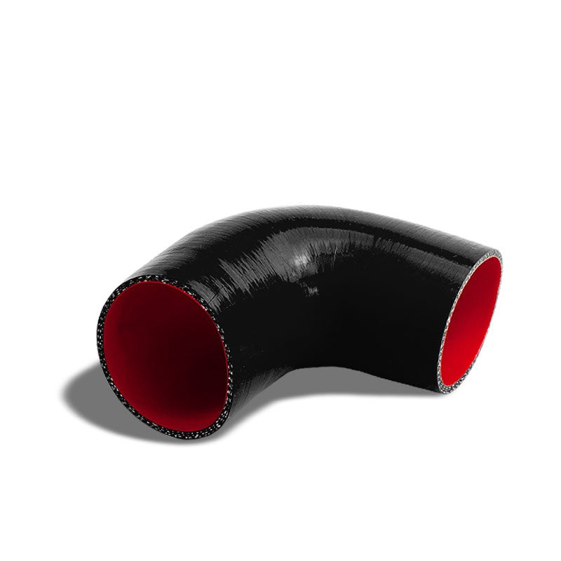 Black-Red Silicone 3.25" 3-Ply 90 Degree Elbow Hose for Turbo/Intake/Intercooler-Performance-BuildFastCar