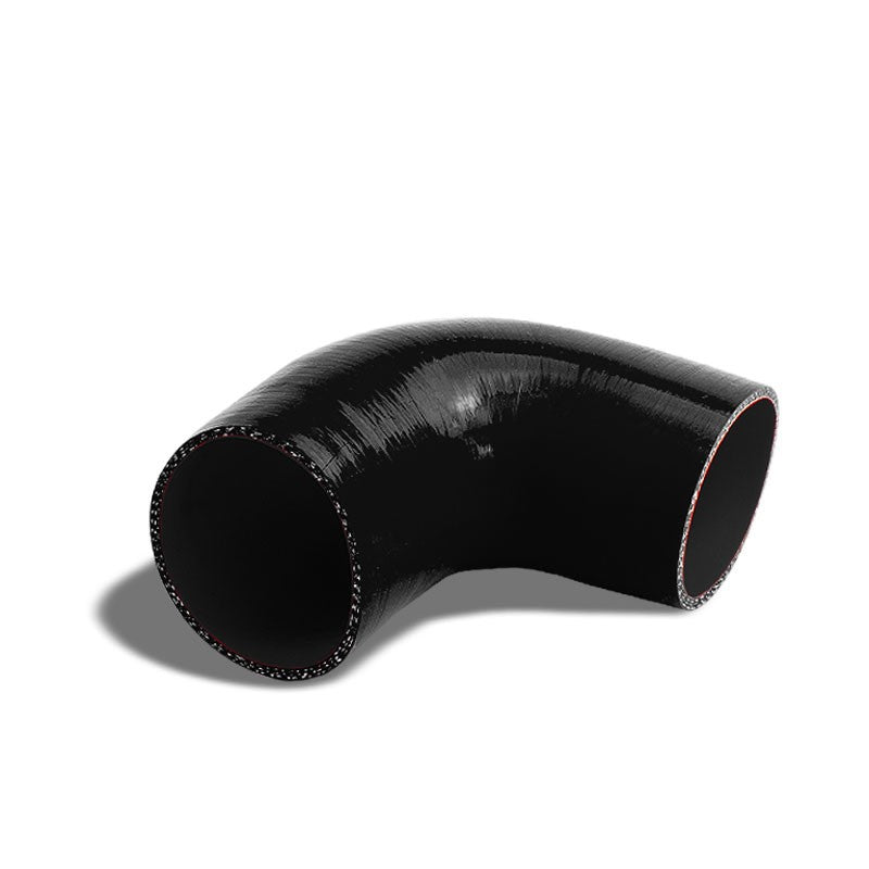 Black Silicone 3.25" 3-Ply 90 Degree Elbow Hose for Turbo/Intake/Intercooler-Performance-BuildFastCar
