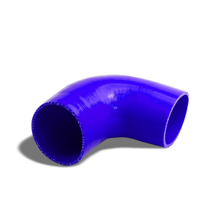 Blue Silicone 3.375" 3-Ply 90 Degree Elbow Hose for Turbo/Intake/Intercooler-Performance-BuildFastCar