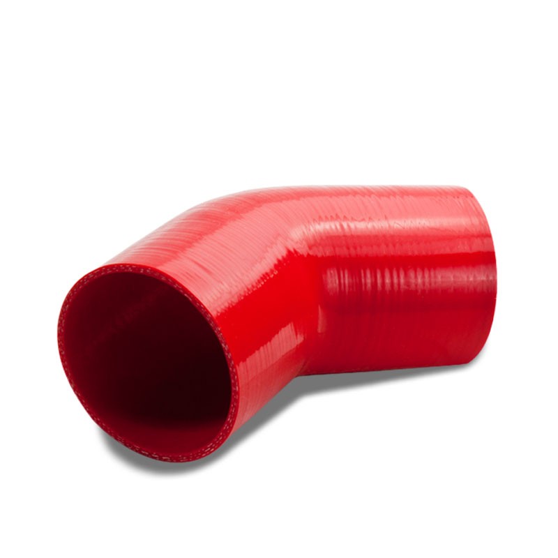 Red 4-Ply Silicone 3.75" 45 Degree Coupler Hose For Turbo/Intake/Intercooler-Performance-BuildFastCar