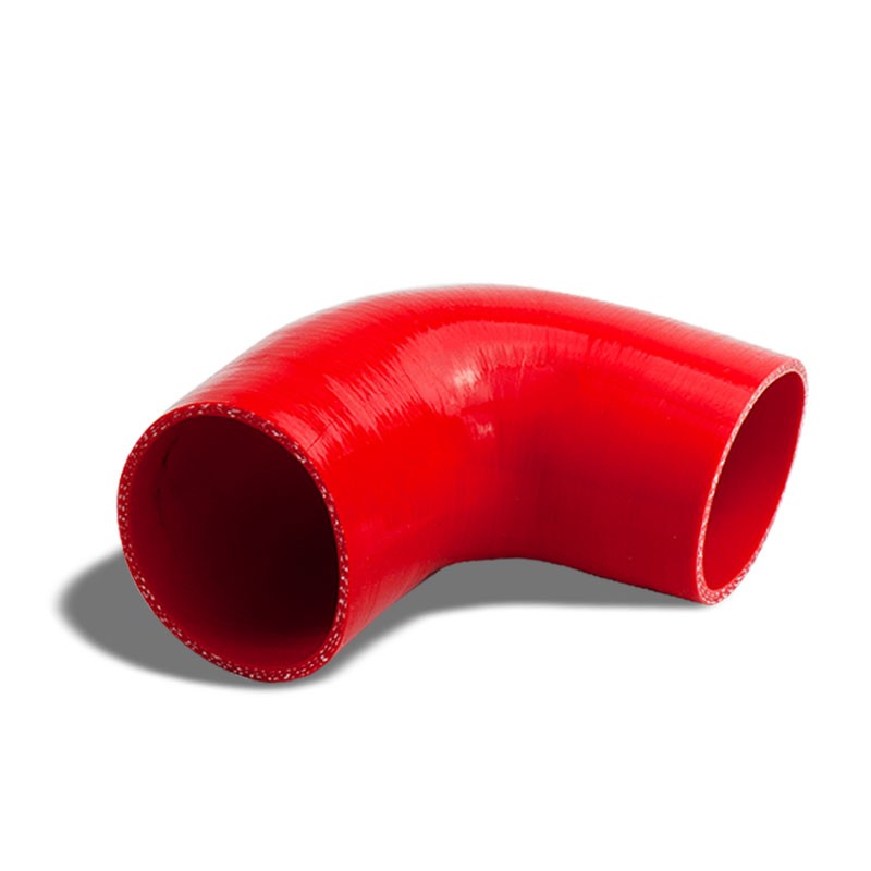 Red 3Ply Silicone 3.75" 90 Degree Reducer Hose for Turbo/Intake/Intercooler-Performance-BuildFastCar