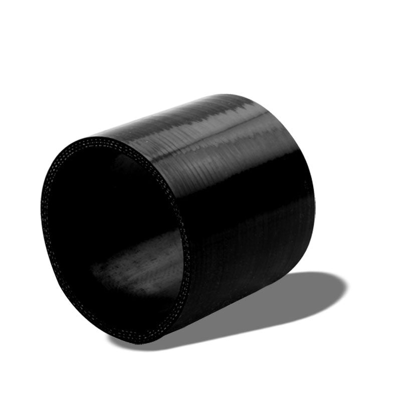 Black Silicone 3.75&quot; 3-Ply Straight Turbo/Intake/Intercooler Piping Coupler Hose-Performance-BuildFastCar