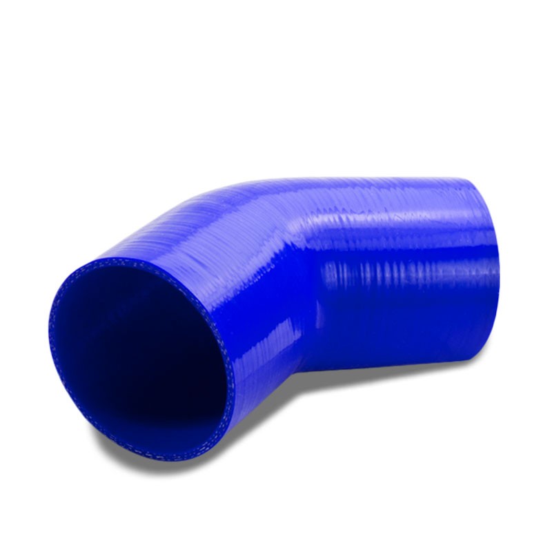 Blue Silicone 4&quot; 3-Ply 45 Degree Elbow Coupler Hosefor Turbo/Intake/Intercooler-Performance-BuildFastCar