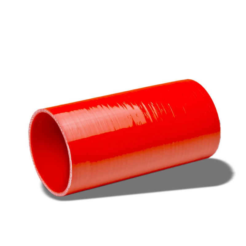 Red 4-Ply Silicone 4.00&quot; 8&quot; Long Straight Coupler Hose For Intake/Intercooler-Performance-BuildFastCar