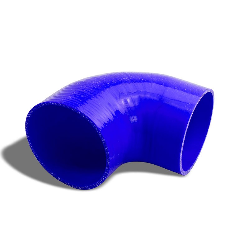 Blue Silicone 4&quot; 3-Ply 90 Degree Elbow Coupler Hose for Turbo/Intake/Intercooler-Performance-BuildFastCar