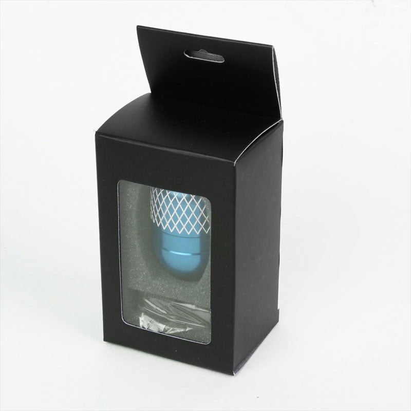M8/M10/M12 Thread Light Blue 6-Speed MT Aluminum Netted Design Short Throw Racing Shift Knob+Reverse-Interior-BuildFastCar