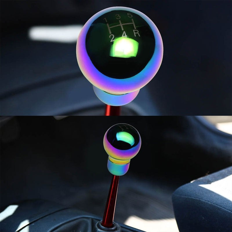 M8/M10/M12 Universal Iridium 5-Speed MT Aluminum Round Racing Shifter Knob-Interior-BuildFastCar