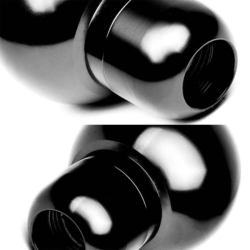 M8/M10/M12 Universal Black 5-Speed MT Aluminum Round Racing Shifter Knob-Interior-BuildFastCar