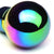 Neo Chrome Clear Shift Pattern Round Racing Shifter Knob+M8/M10/M12 Thread Base-Interior-BuildFastCar