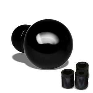 Black Clear Shift Pattern MT Round Racing Shifter Knob+M8/M10/M12 Thread Adapter-Interior-BuildFastCar