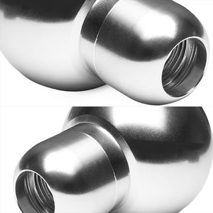 Chrome Clear Shift Pattern MT Round Race Shifter Knob+M8/M10/M12 Thread Adapter-Interior-BuildFastCar