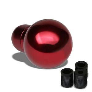 Red Clear Shift Pattern MT Round Racing Shifter Knob+M8/M10/M12 Thread Adapter-Interior-BuildFastCar