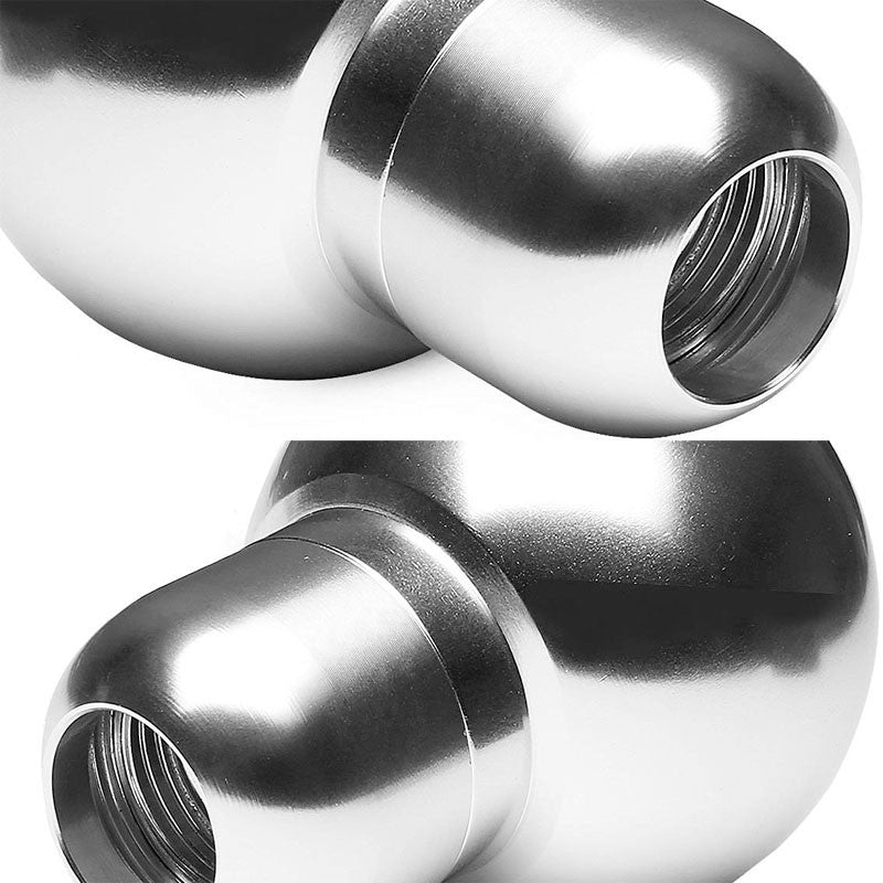 M8/M10/M12 Universal Chrome 5-Speed MT Aluminum Round Racing Shifter Knob-Interior-BuildFastCar