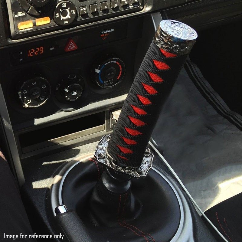 8.5" Black Wrap/Handle Katana Samurai Sword Gear Shift Knob+ M8/M10/M12 Base-Interior-BuildFastCar