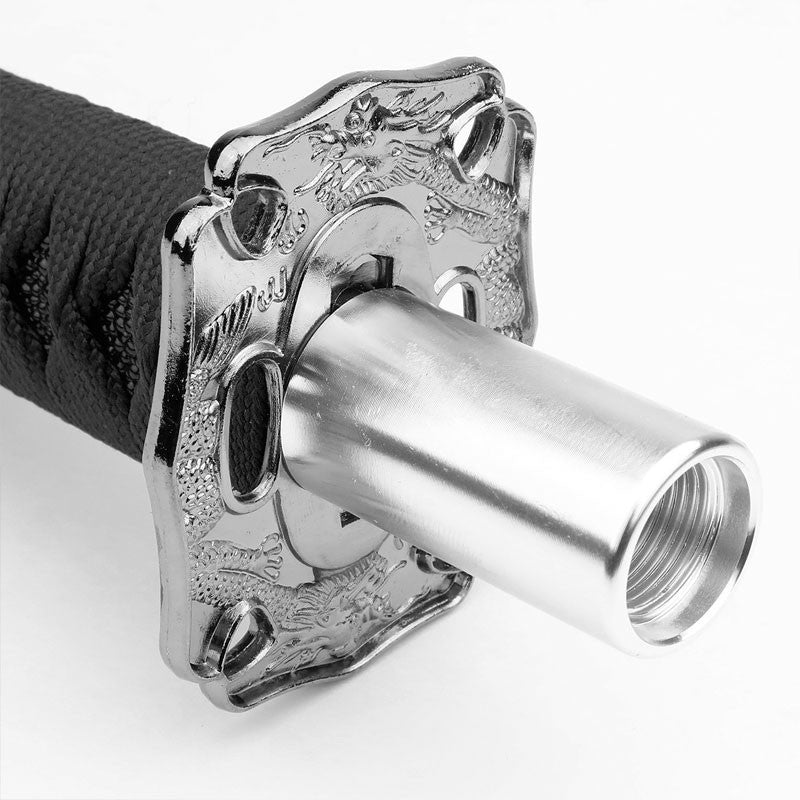 8.5" Black Wrap/Handle Katana Samurai Sword Gear Shift Knob+ M8/M10/M12 Base-Interior-BuildFastCar