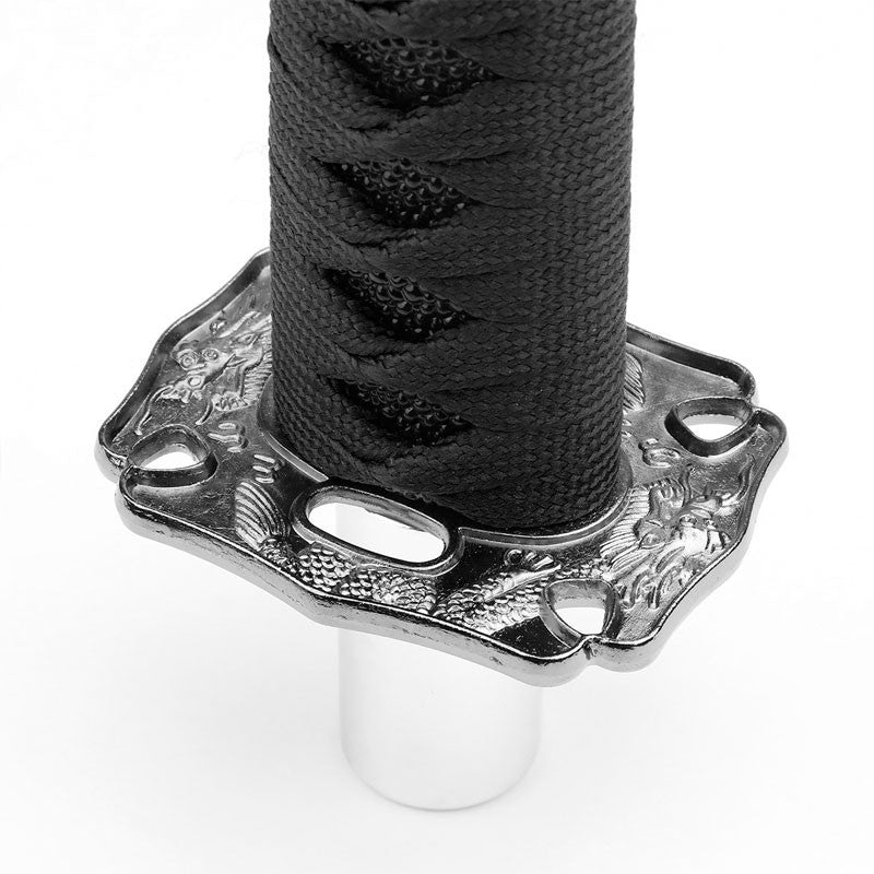 8.5" Black Wrap/Handle Katana Samurai Sword Gear Shift Knob+ M8/M10/M12 Base-Interior-BuildFastCar